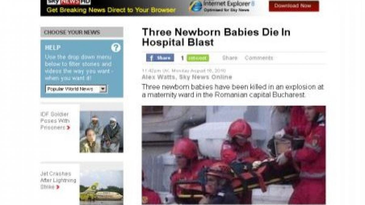 tragedia de la maternitatea giulesti in presa internationala video