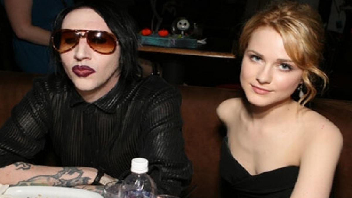 marilyn manson si logodnica sa actrita evan rachel wood s au despartit