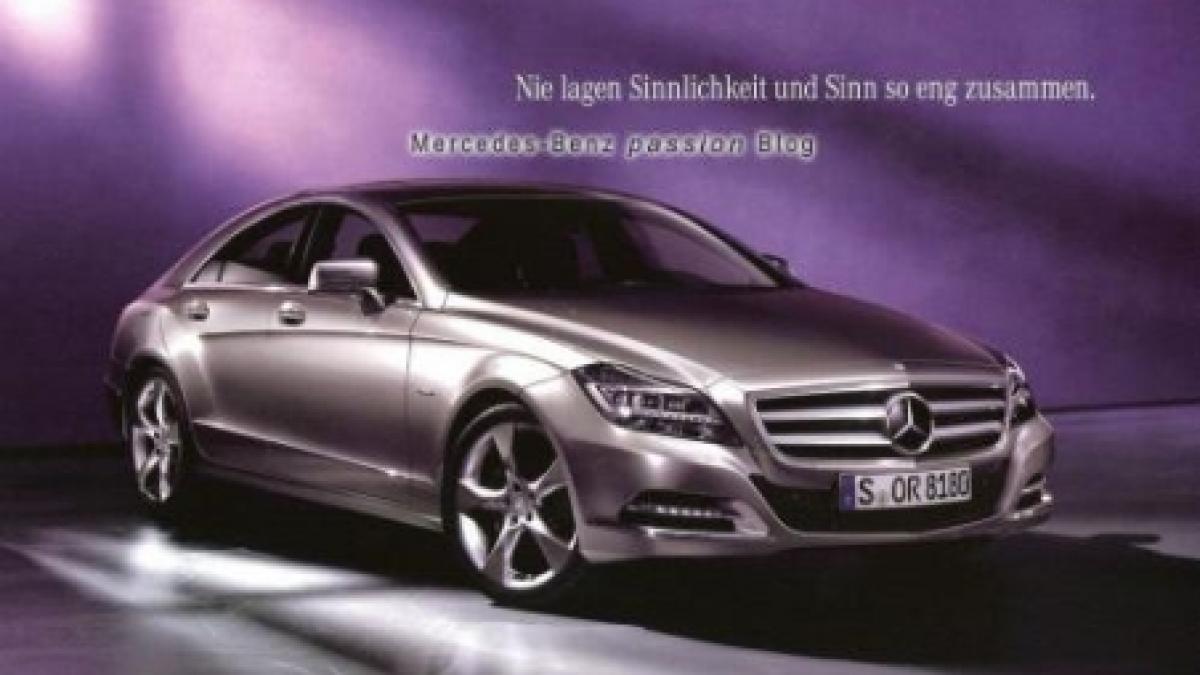 noul mercedes cls in imagini care provin dintr o brosura publicitara foto