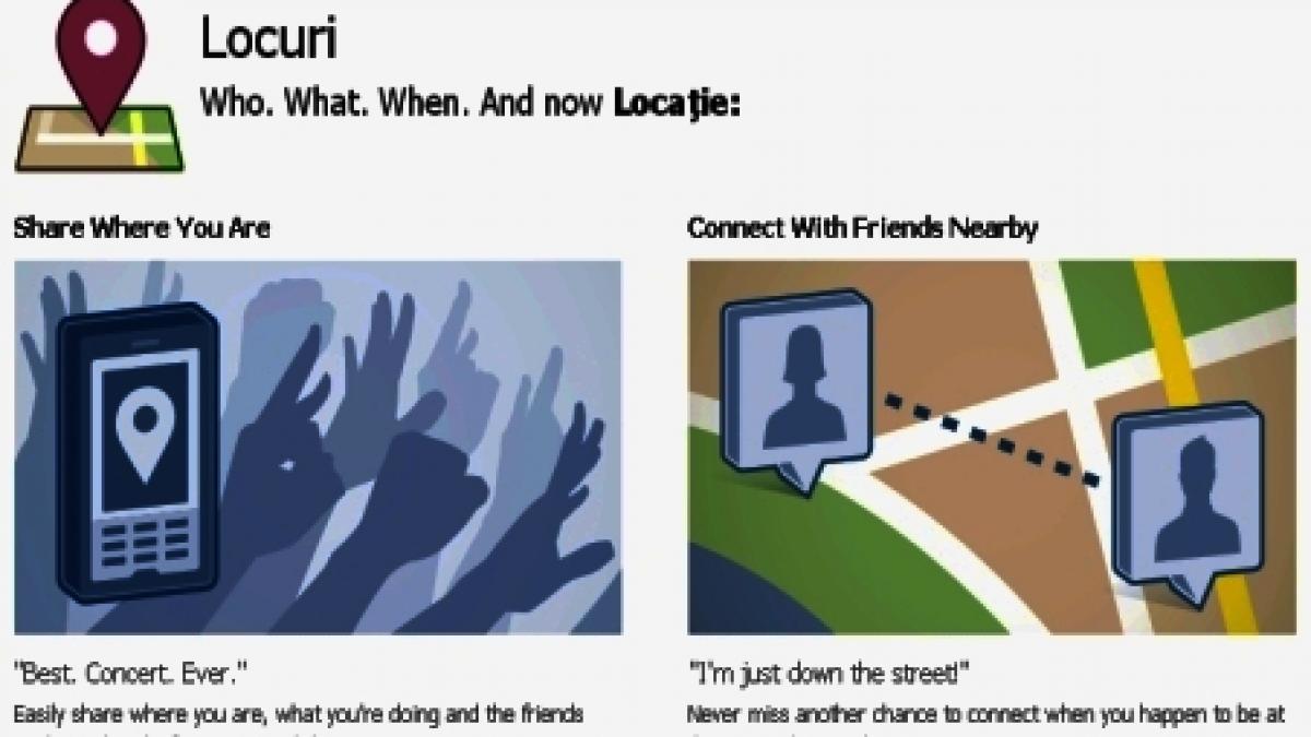 facebook lanseaza places un serviciu prin care prietenii afla unde esti si ce faci video