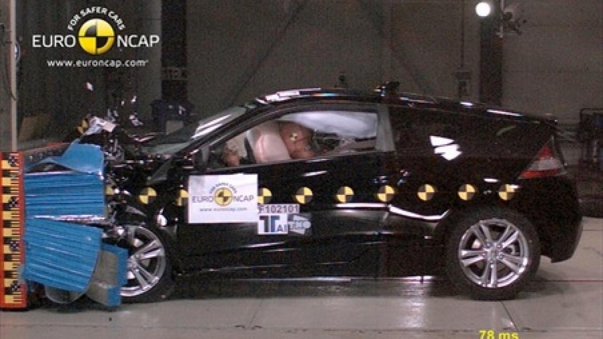honda cr z a primit punctajul maxim la testele euro ncap video
