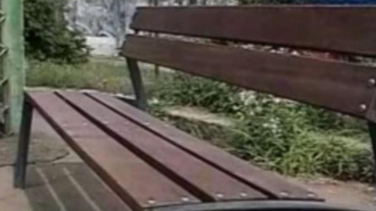 cativa pitesteni au furat bancile dintr un parc video