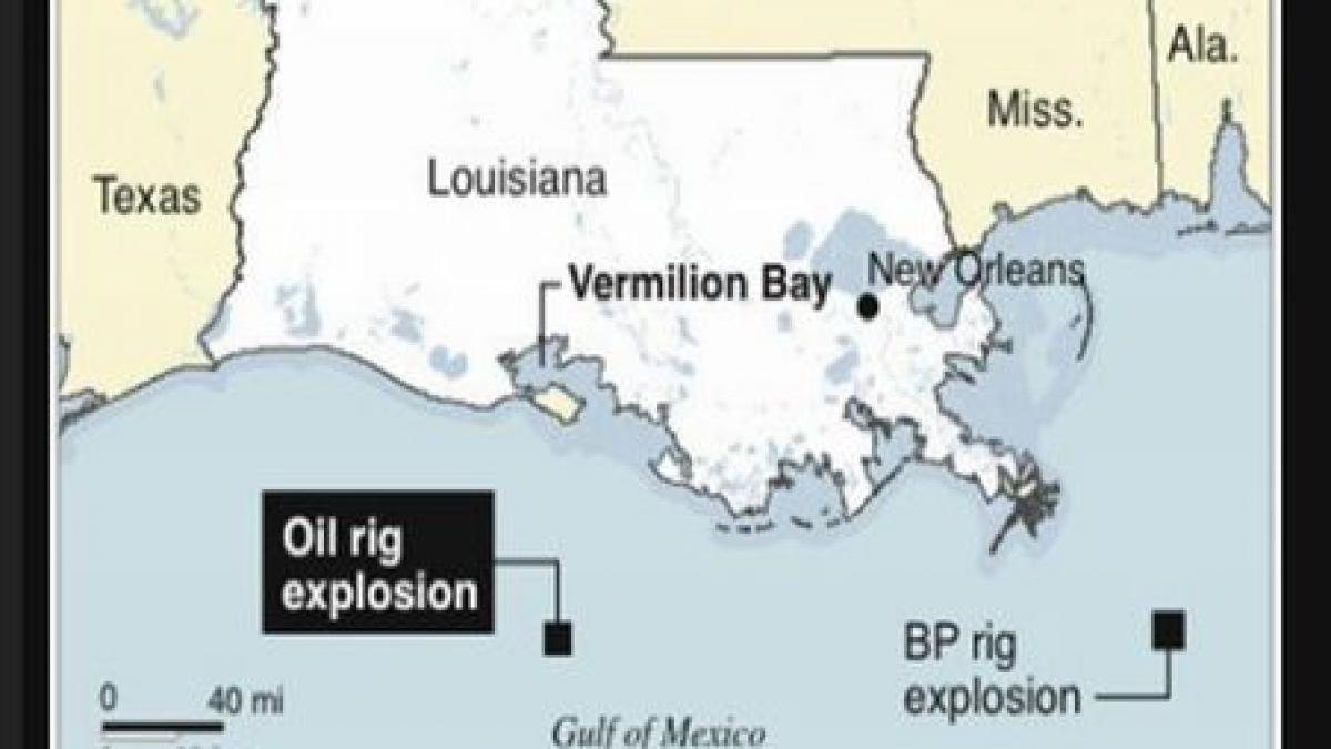 o alta platforma petroliera a explodat in golful mexic 13 persoane au fost salvate