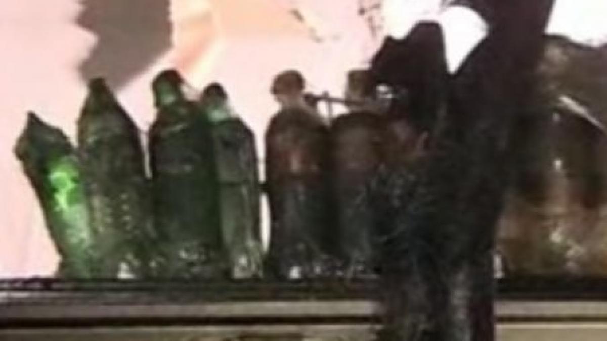 incendiu intr o piata din orasul voluntari video