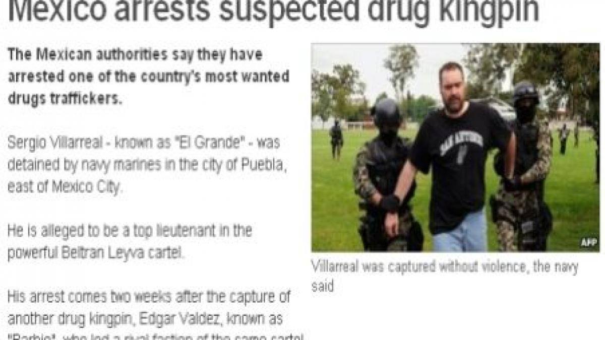 traficant de droguri important arestat in mexic