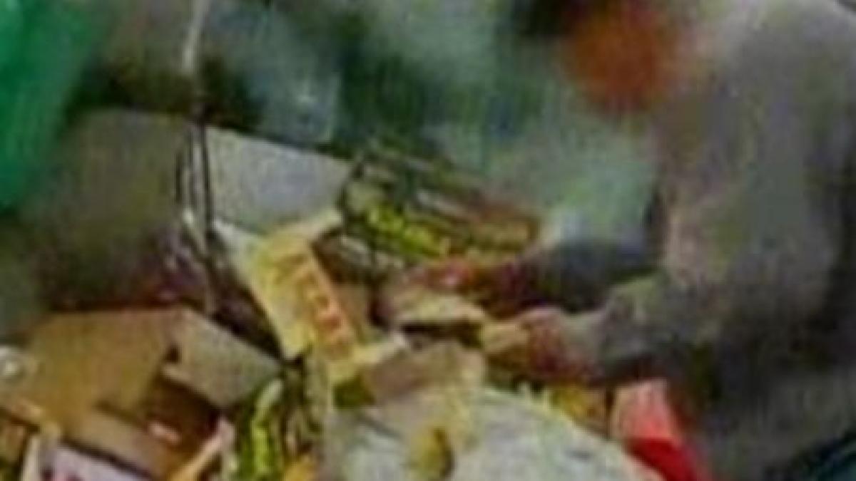 imagini impresionante batran filmat in timp ce rascolea gunoiul in cautare de mancare video