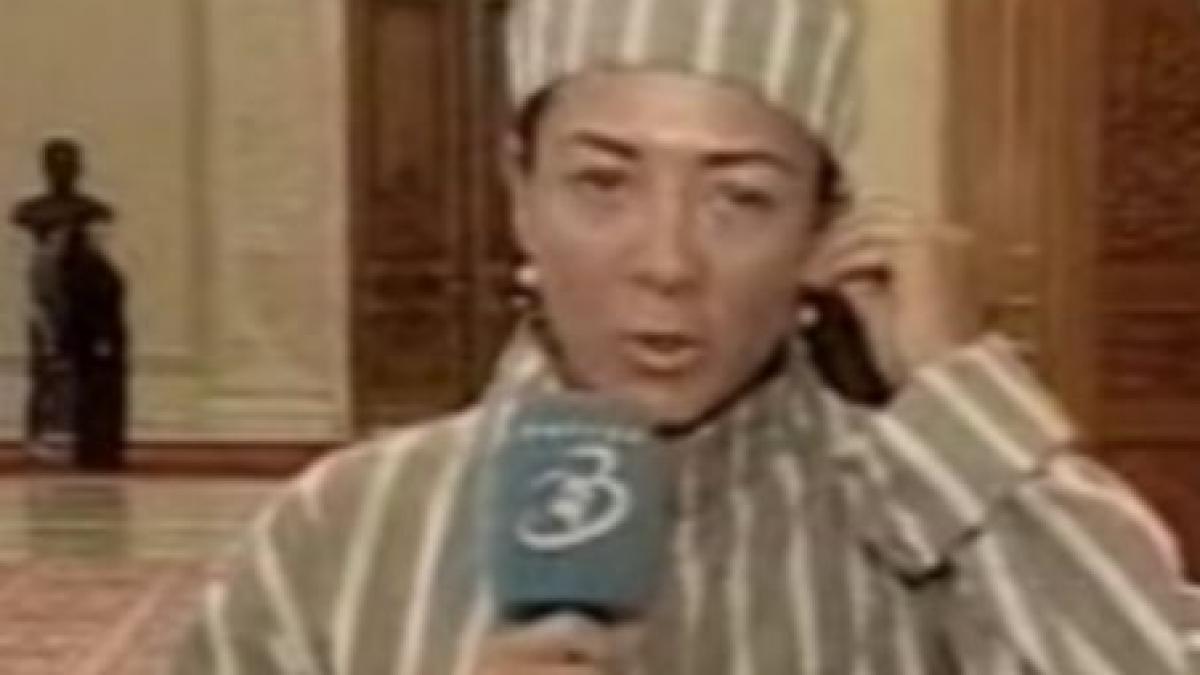 oana mizil a protestat in zeghe pe holurile parlamentului video