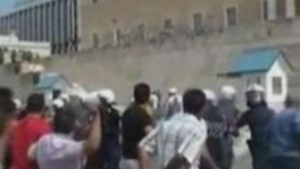 proteste violente in europa demonstratii s au batut cu fortele de ordine video