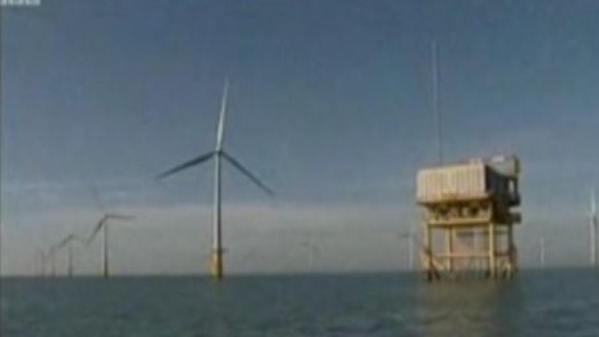 cel mai mare parc eolian maritim din lume inaugurat in marea britanie video