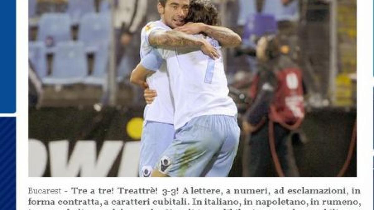 napoletanii in culmea fericirii dupa egalul cu steaua arbitrul borski laudat