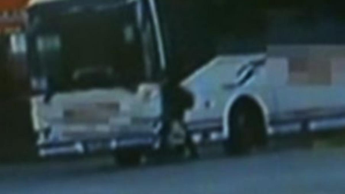 timisoara un sofer loveste un pieton cu autobuzul pe trecere si isi continua drumul video