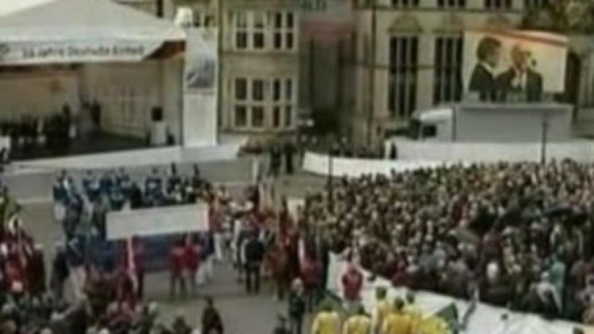 germanii au sarbatorit 20 de ani de la reunificare video