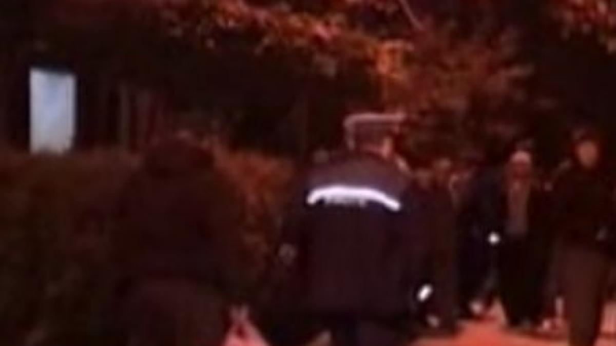 bataie cu bate si cutite in urma unui accident rutier video