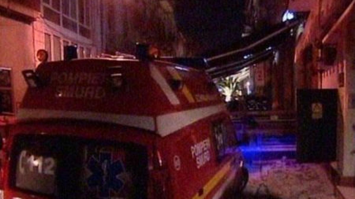 explozie urmata de un incendiu la o terasa din centrul vechi al capitalei