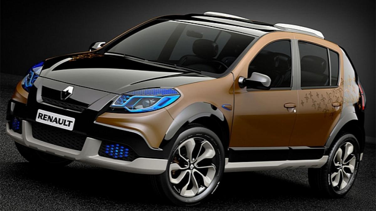 renault sandero stepway imagini oficiale ale conceptului care va fi prezentat in brazilia