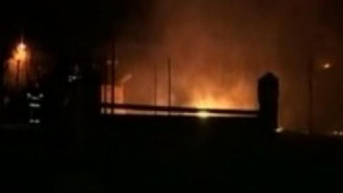 o terasa din vama veche a ars din temelii