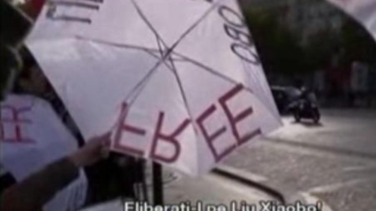 hu jintao huiduit de activistii pentru drepturile omului in timpul vizitei din franta