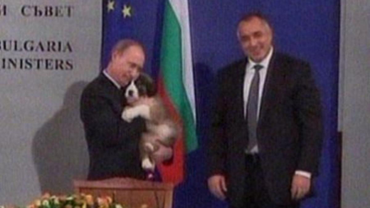 gazprom ar trebui sa fie numele cainelui primit de putin de la premierul bulgar