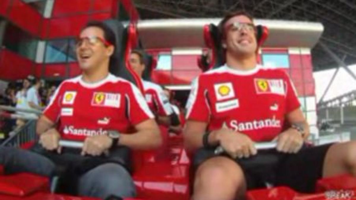 alonso si massa se dau intr un montagne russe care atinge 241 km h in 4 8 secunde