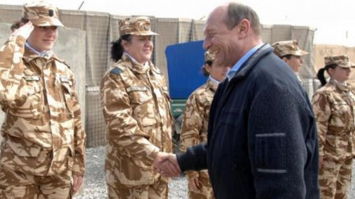 traian basescu in afganistan 2014 este un termen optimist pentru retragerea trupelor nato