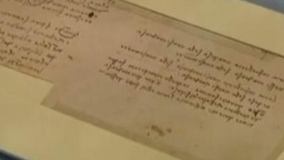 manuscris al lui leonardo da vinci descoperit in arhiva unui oras francez