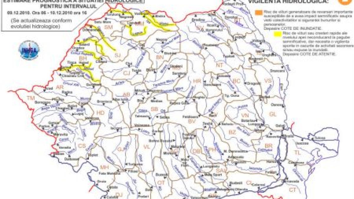 pericol de inundatii cod portocaliu pe dunare in sectorul calafat bechet