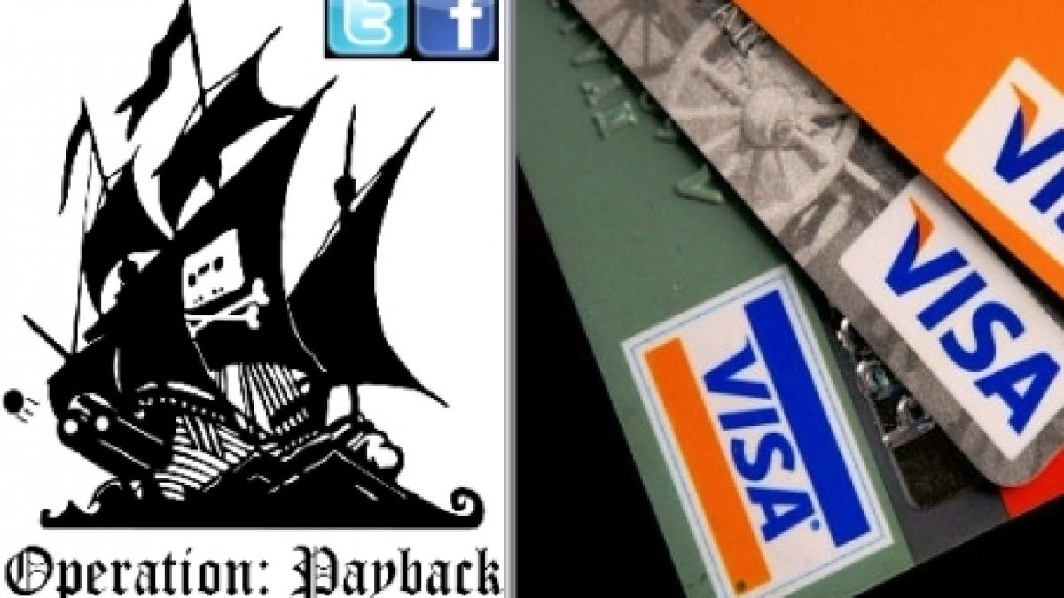 site ul visa atacat de fanii wikileaks conturile hackerilor anonymous blocate pe facebook si twitter