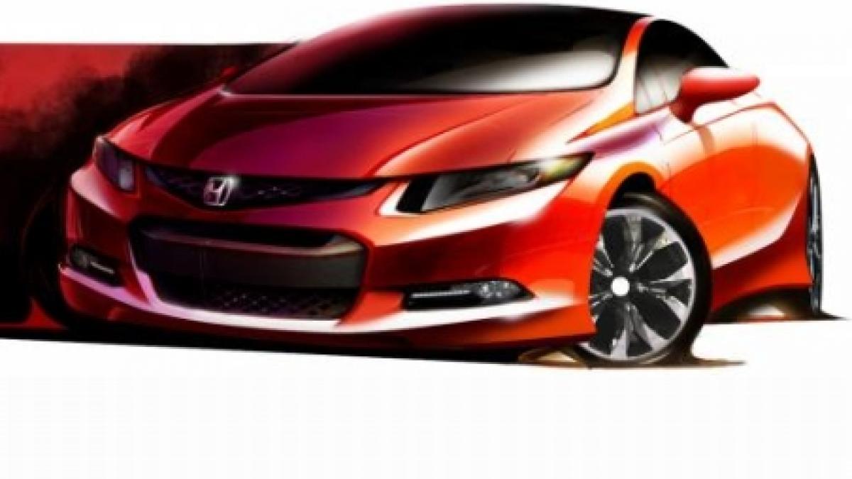 noua generatie honda civic prezentata intr o schita inaintea debutului mondial de la detroit