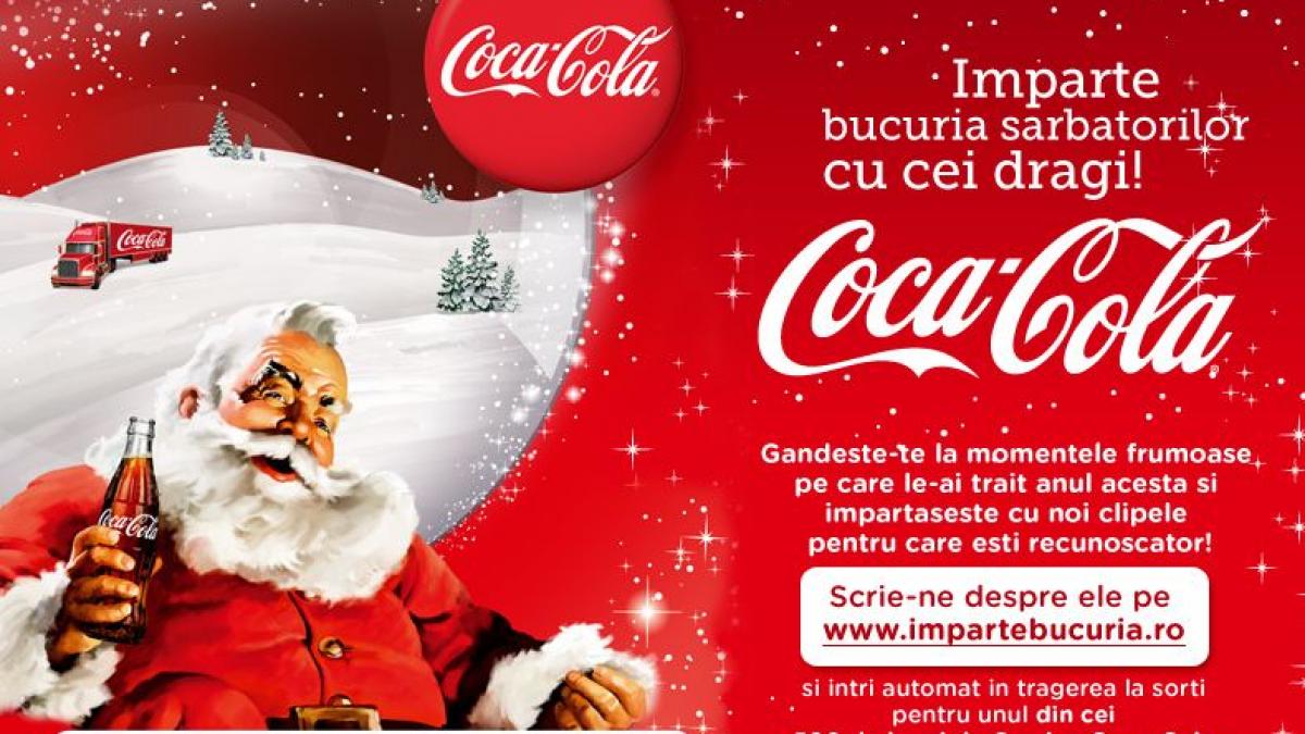 coca cola te ajuta sa imparti bucuria sarbatorilor de iarna cu cei dragi