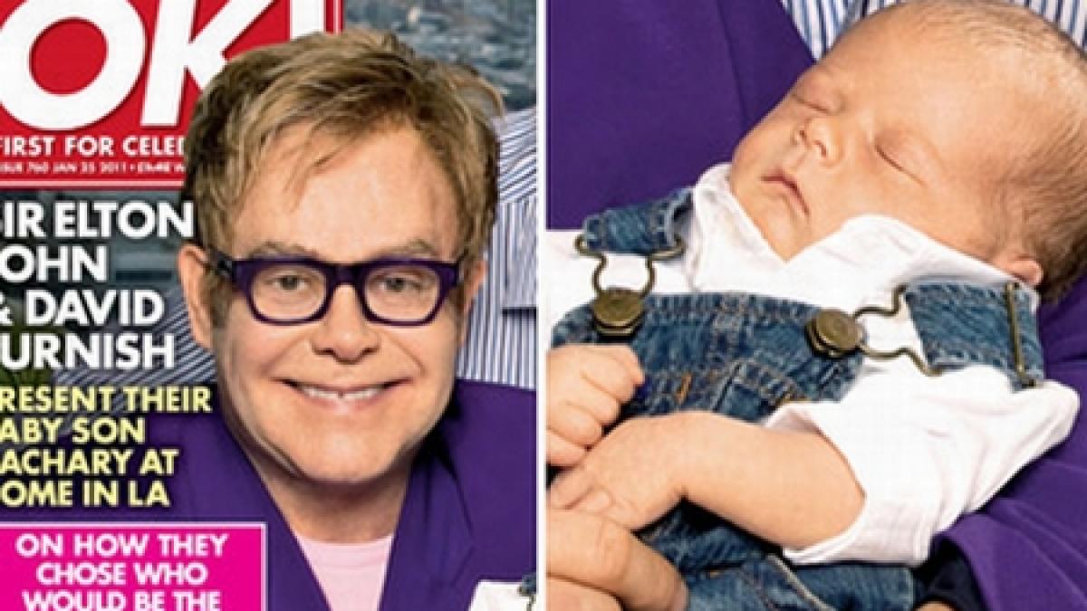 primele imagini cu bebelusul lui elton john