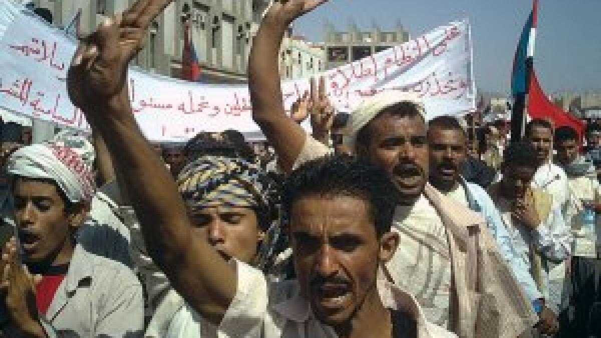proteste antiguvernamentale in yemen inspirate de cele din tunisia