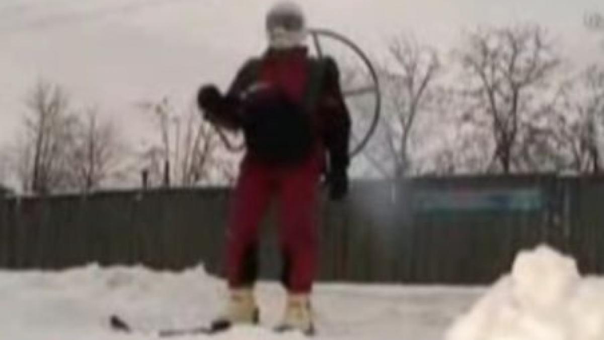 schiurile cu elice inventate de un barbat din rusia