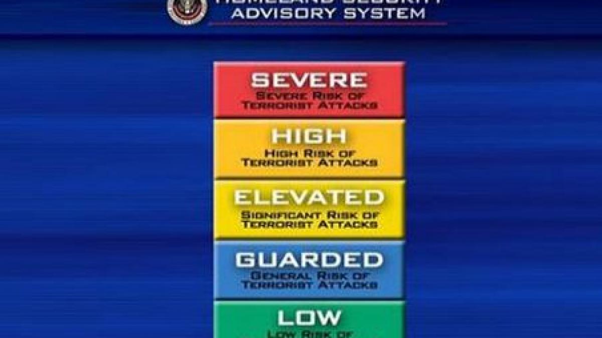 sua schimba sistemul de alerta terorista trece de la culori la mesaje cu informatii si masuri