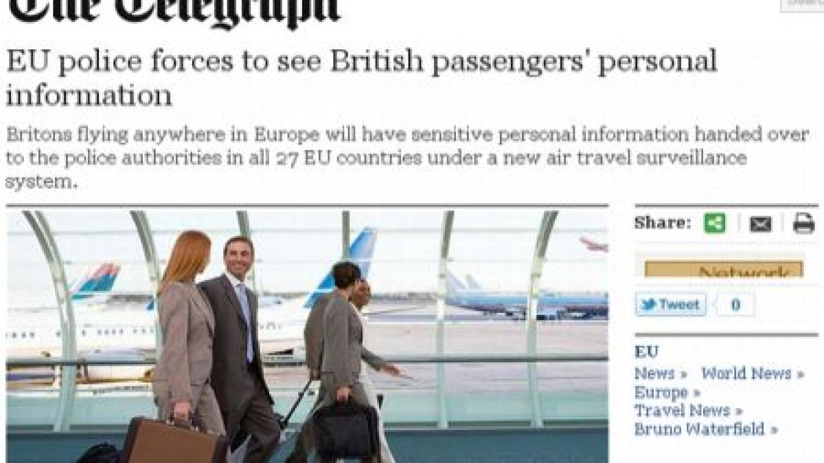 the telegraph britanicii se tem ca datele lor personale vor ajunge pe mana politistilor romani