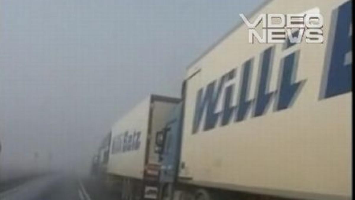 haos in vama nadlac sute de soferi de tir au blocat dn7 din cauza controlului prea amanuntit