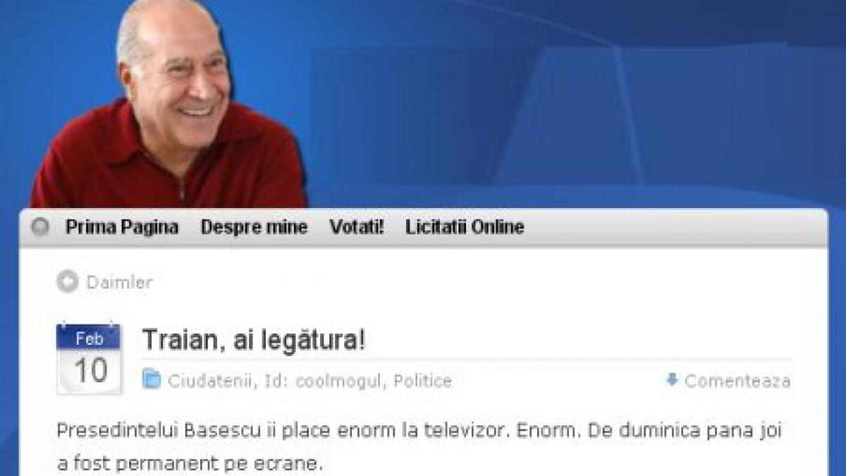 presedintelui basescu ii place enorm la televizor traian ai legatura