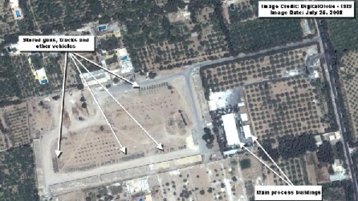 imagini din satelit arata existenta unei posibile instalatii nucleare in siria