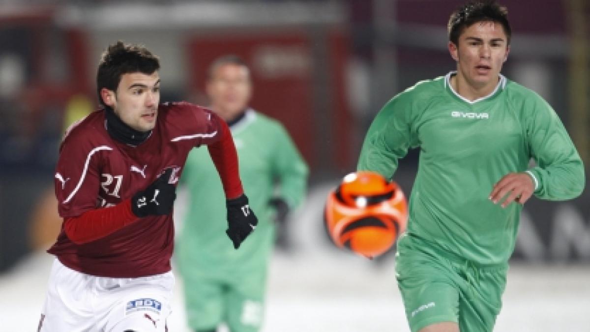 sburlea aduce rapidului primele trei puncte din retur