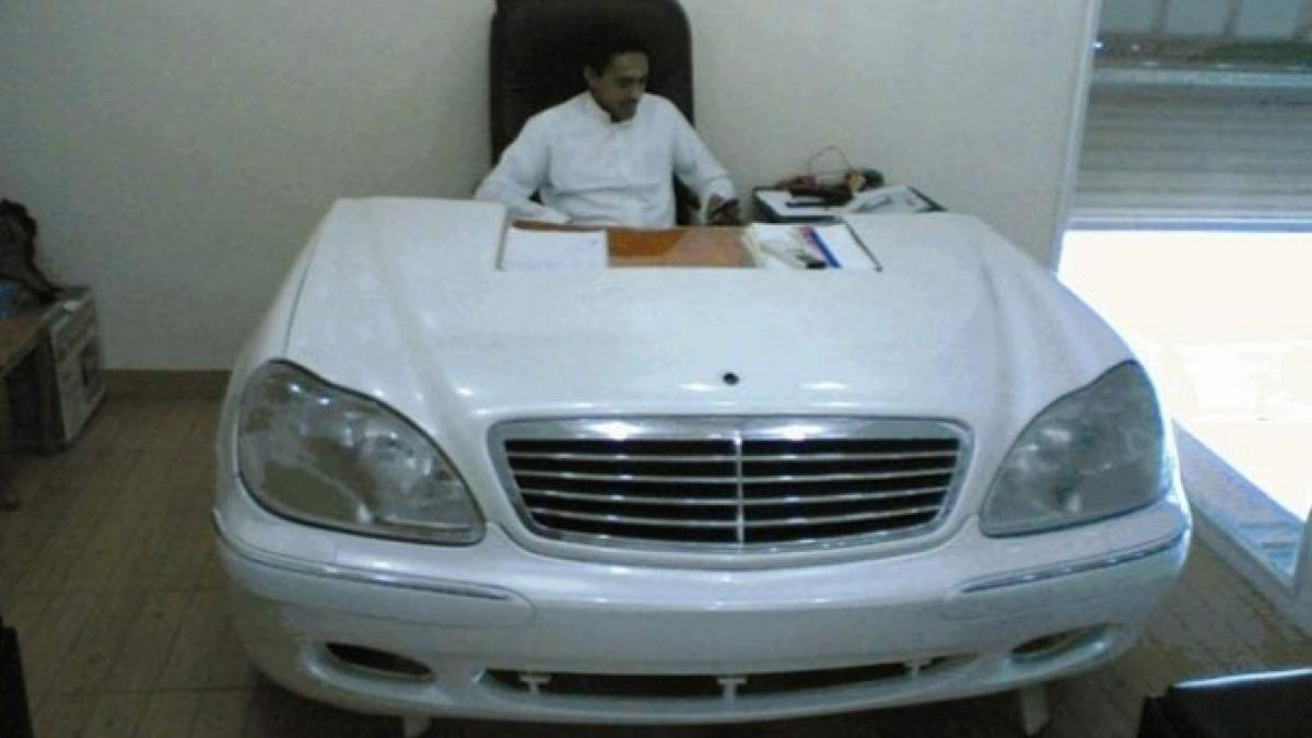 un cocalar si a transformat mercedes ul de 100 000 de euro in birou