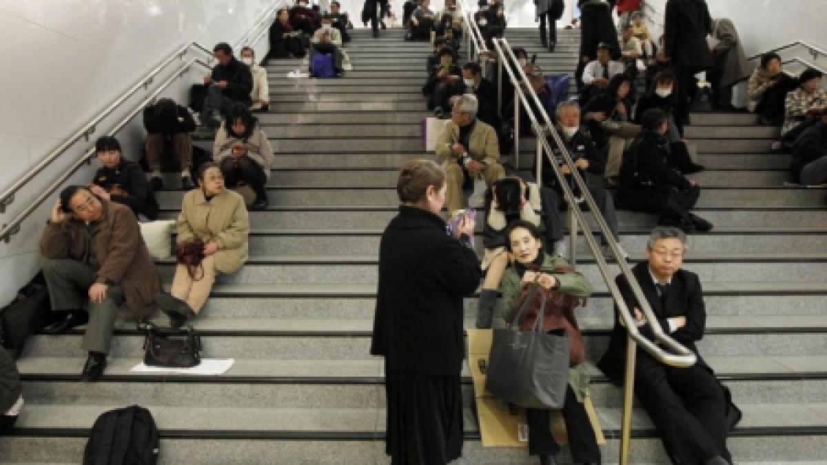 japonia oamenii fac exercitii de pregatire pentru cutremur de doua ori pe an