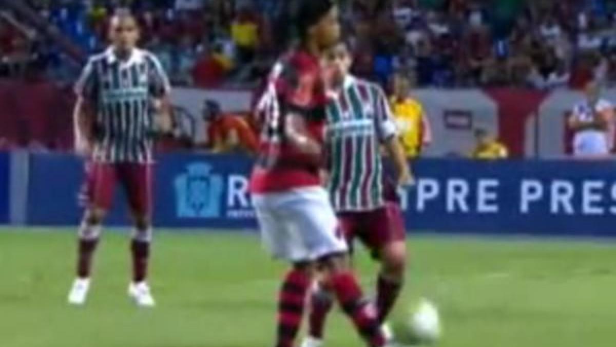 ronaldinho reuseste o preluare incredibila la meciul flamengo fluminense