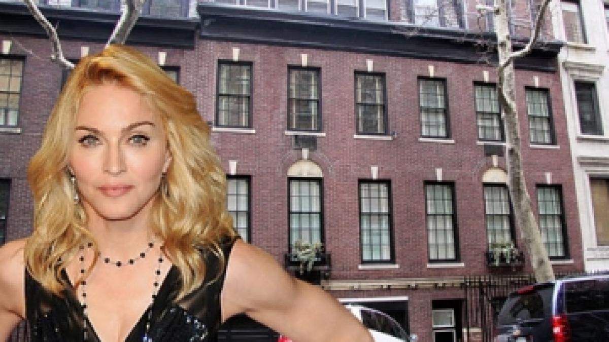 vila madonnei sparta de un hot in timp ce artista era la inmormantarea bunicii