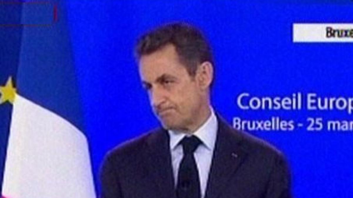 presedintele frantei amutit de intrebarea unui jurnalist italian