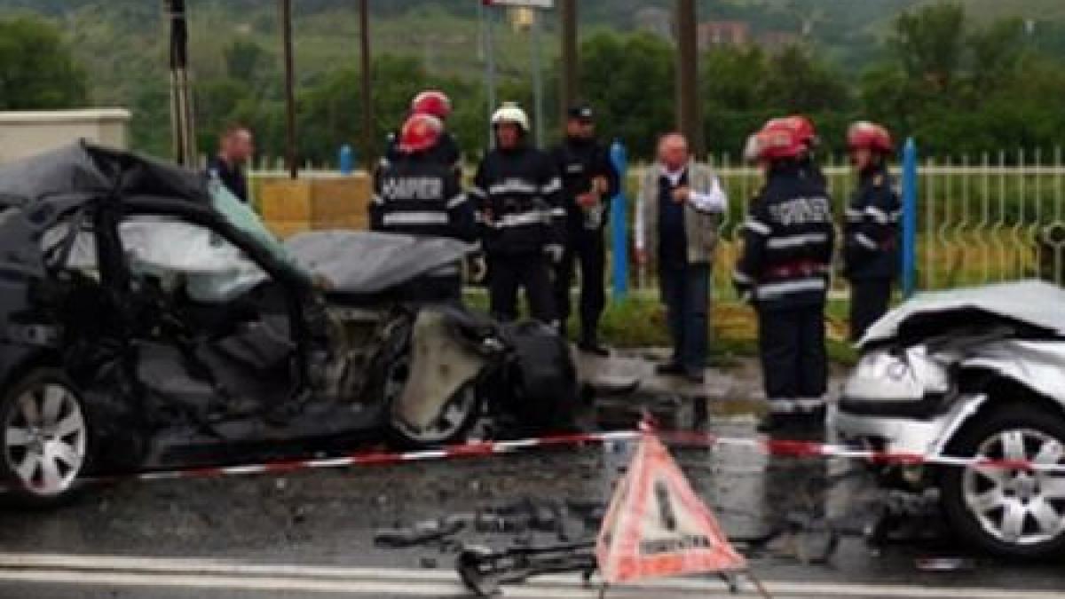 12 masini au fost avariate in urma unui accident in lant in capitala