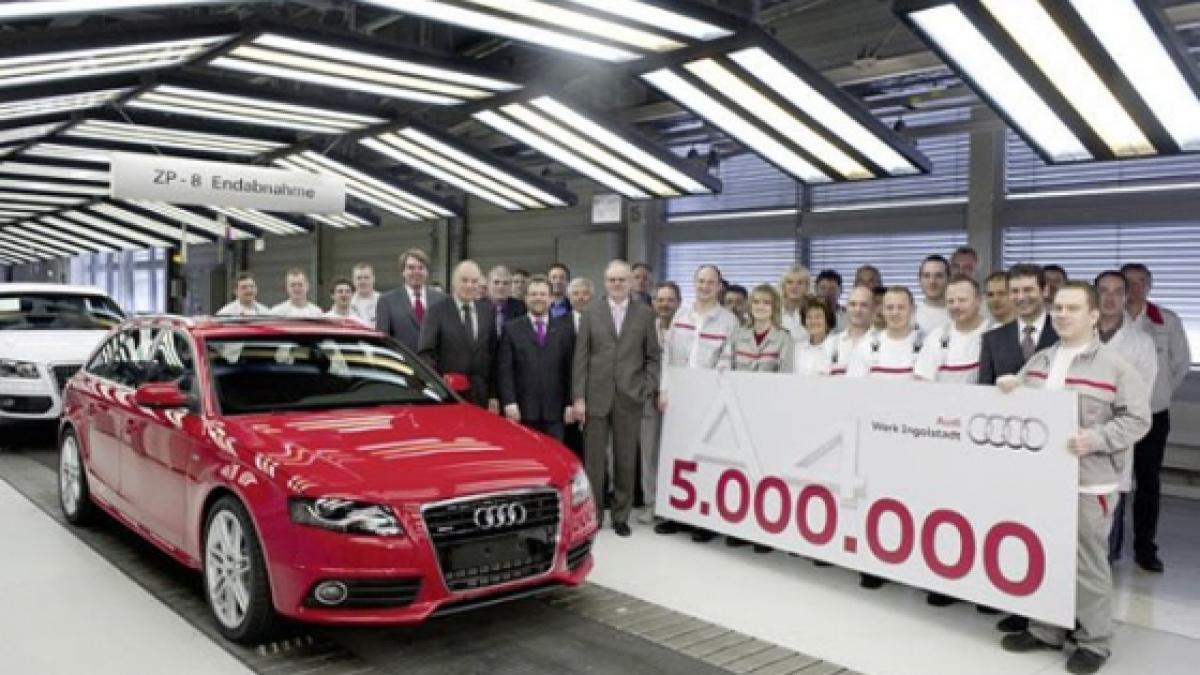 audi a4 cu numarul 5 000 000