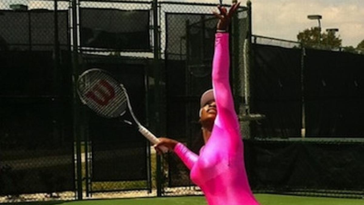 pantera roz revine vezi cum s a intors serena williams pe terenul de tenis