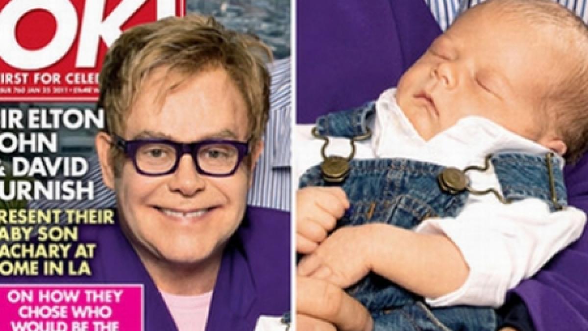 elton john a intrat in rolul de tata alaturi de iubitul sau david furnish
