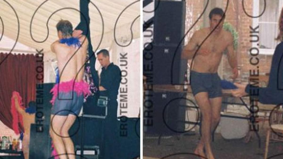 printul william fotografiat in lenjerie intima la o petrecere