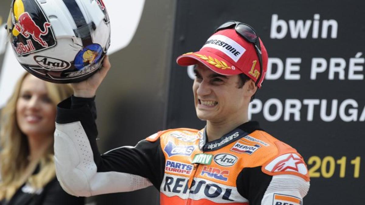 dani pedrosa a castigat marele premiu al portugaliei de la estoril