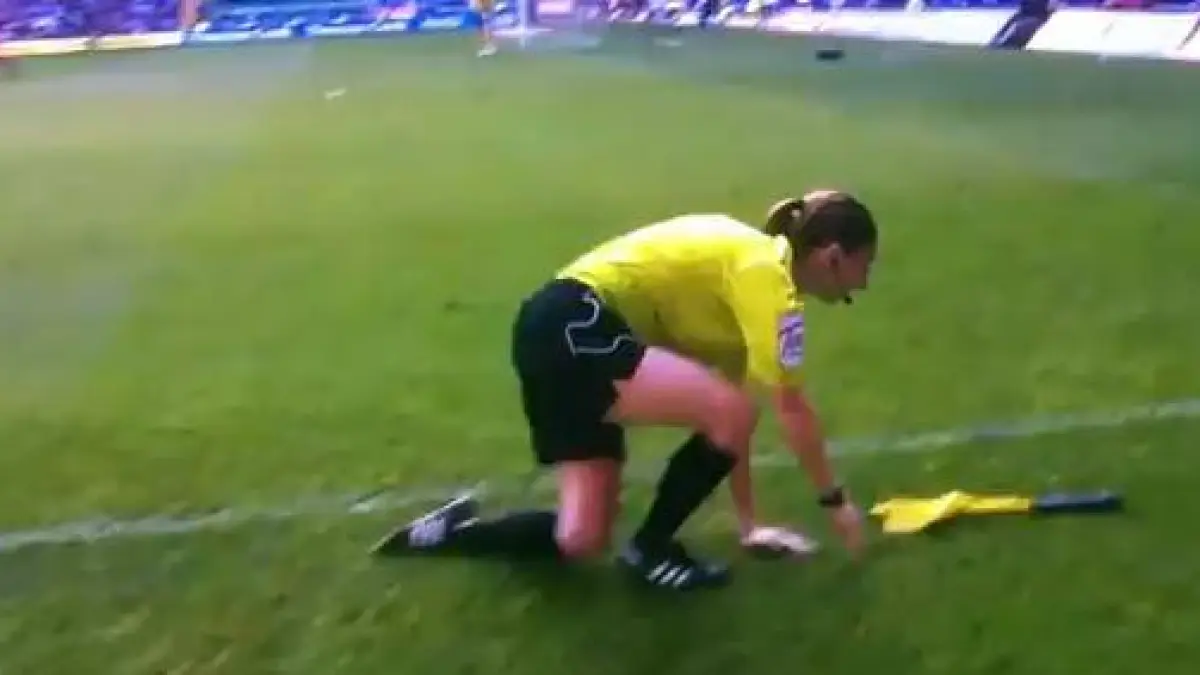 intrare barbateasca la o doamna arbitru